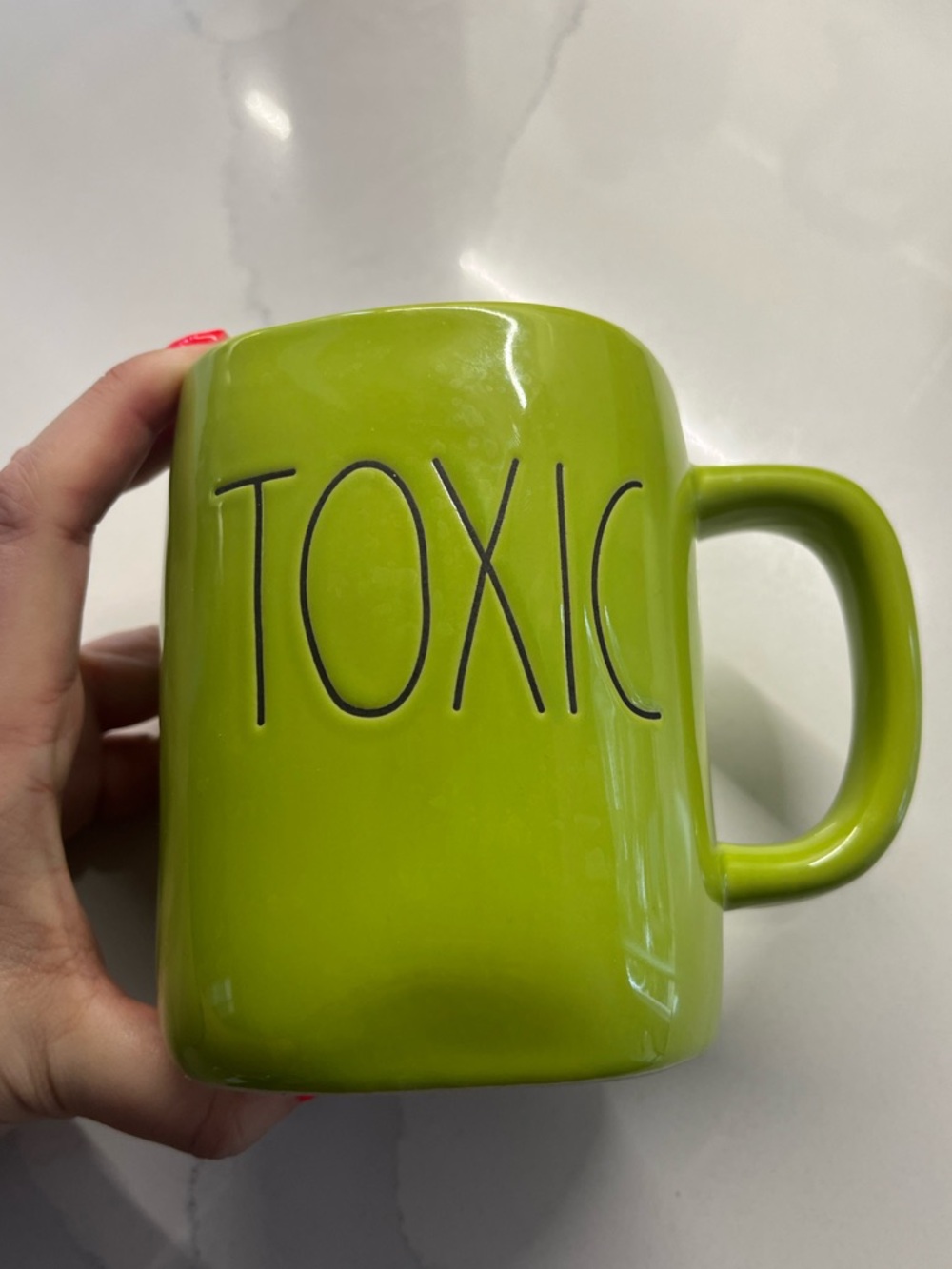 Rae Dunn Lime Green Ceramic Mug